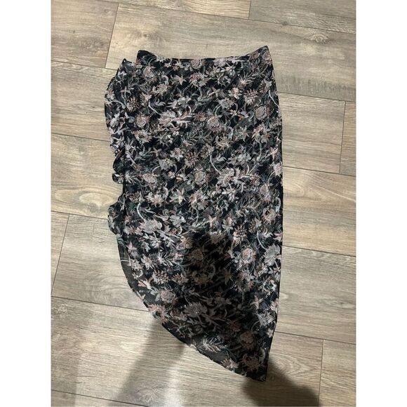 VERONICA BEARD Metallic Thread Floral skirt - Picture 6 of 7